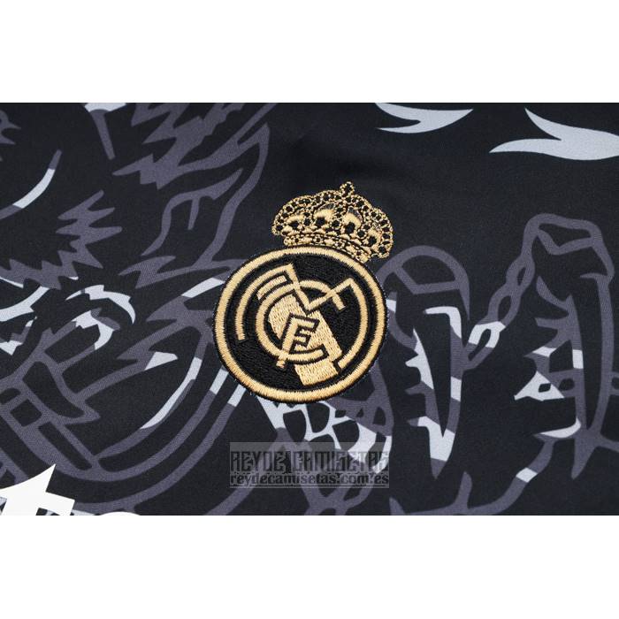 Chandal del Real Madrid Dragon Manga Corta 2024-2025 Negro - Pantalon Corto